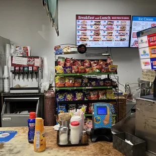 a counter with a variety of donuts