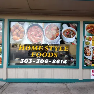 the front of a restaurant