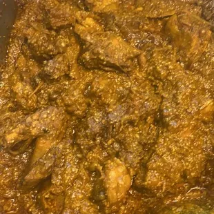 Torborgi - Liberia A mixture of eggplant and turkey berries, cooked in a specialty oil with meat, seafood or  poultry serve over rice