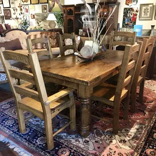 Rustic Dining Table W/ 6 Chairs $1299.