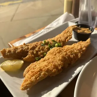Fried whiting