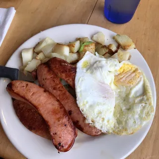 Bacon or Sausage & Egg Sandwich