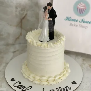 a wedding cake