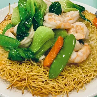 Seafood Pan Fried Noodle