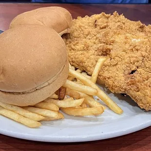Tenderloins are amazing and huge - large enough to share &amp; they serve it with 2 buns!   Delicious
