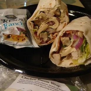 chicken bacon wrap - $8