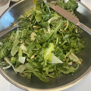 Arugula salad! Delicious! Refreshing! Loved the lemon dressing!