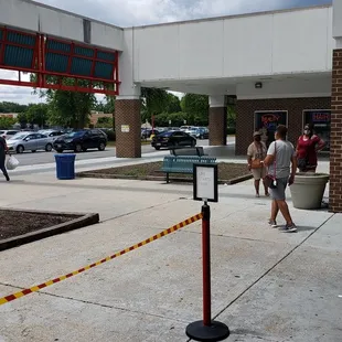 the entrance to the store