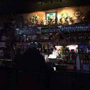 The bar, after hours.