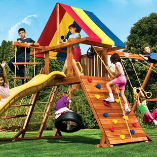 Consumer &amp; commercial redwood Rainbow Play Systems