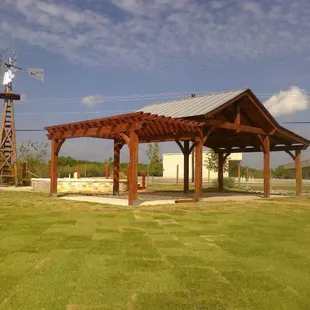 Custom big timber pavilions and pergolas