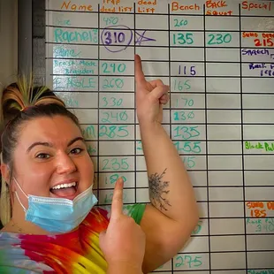 Setting Goals! Rachel with a 310 Trap Bar RM PR!!