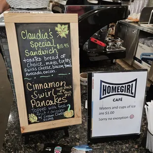 Claudia&apos;s Chalkboard Special
