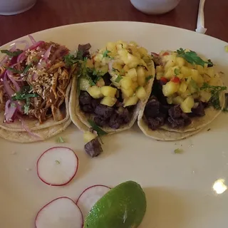 Green Mole Chicken Tacos