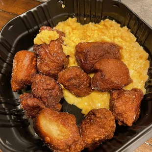 Pretzel bites and beer cheese, apparently