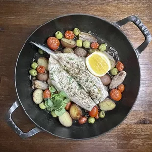 Whole Roasted Branzino - take me back to cooking in Italy