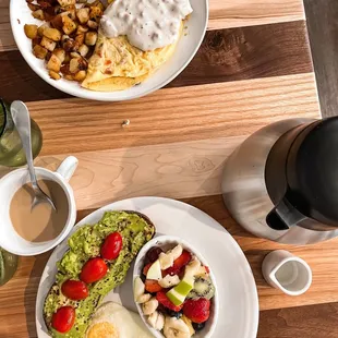 Avocado Toast and Gimme' Meat omelet