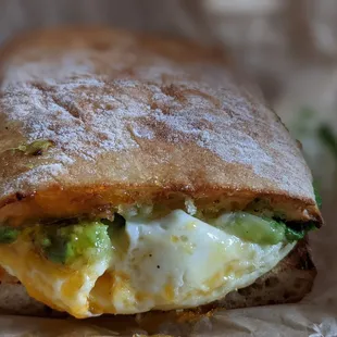 Avocado, Egg &amp; Cheese sandwich