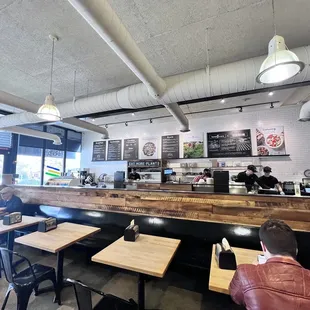 the interior of a restaurant
