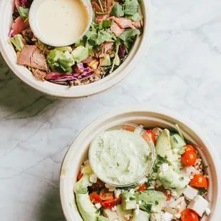 Sonoran Grass-fed Steak &amp; Matcha Chicken Avocado Catering Bowls