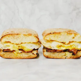 Nothing beats a classic. Check out our Bacon, egg &amp; cheese breakfast sammie.