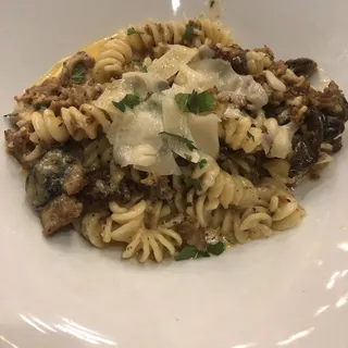 Sausage Mushroom Fusilli