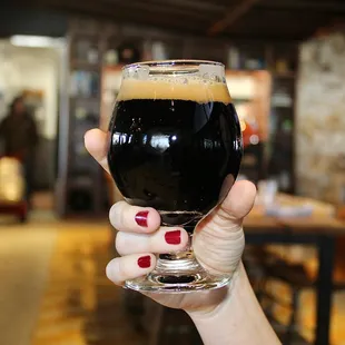 For dessert we had the cheesecake and per Rico's recommendation, we paired it with a fabulous stout beer.