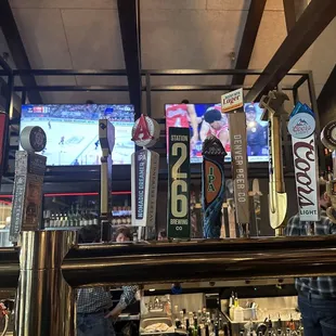 They have some local and west coast beers on tap