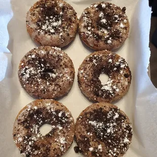 Oreo doughnuts with real Oreo inside and out!
