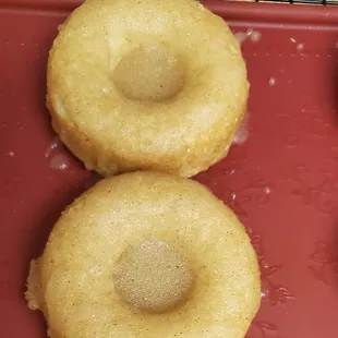 Cinnamon Doughnuts with Almond Butter Cinnamon Glaze