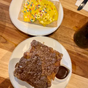 Coffee cake and lemon pop tart
