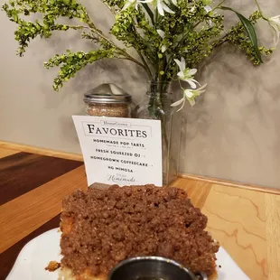 coffee cake with buttermilk caramel sauce