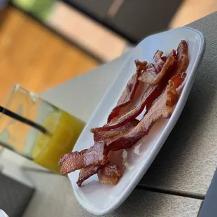 Fresh OJ &amp; bacon