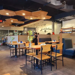  dining area with tables and chairs