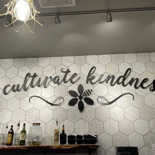 a sign for cultivate kindness