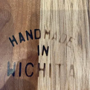 Table made in Wichita