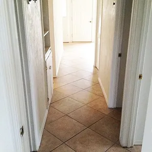Clean hallway.