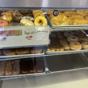 Variety of donuts