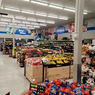 Produce, beer, and wine. Its all here!