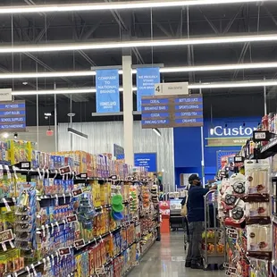 a man in a grocery store aisle