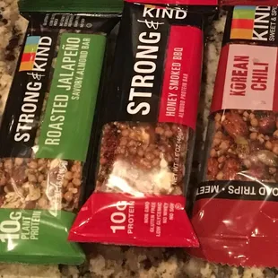 Unique flavors of KIND bars!