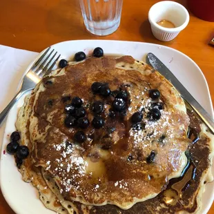 Don&apos;t over order the pancakes.  They are very big!
