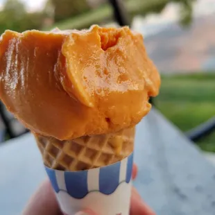 Peach sherbet