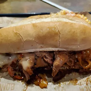 Brisket Philly Cheesesteak