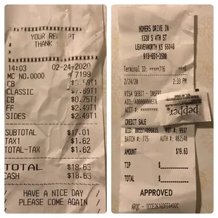 Charged a dollar more when they ran out card.