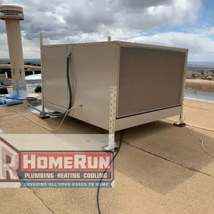 MasterCool install with 12" pads near Tramway and Paseo. This unit qualified for a PNM rebate.