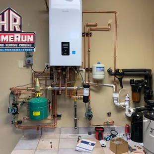 New Navien Tankless Combi Boiler nearly completed.