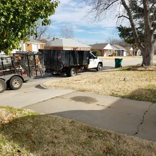 FREDDY LAWN SERVICE ILLEGALLY BLOCKING DRIVEWAY