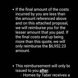 There idea of fixing, you pay for it