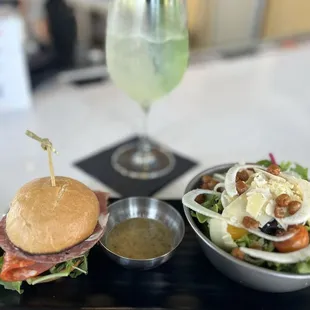 Salad &amp; sandie. Delicious and fresh Gigi makes a quality cocktail and is kind and engaging!